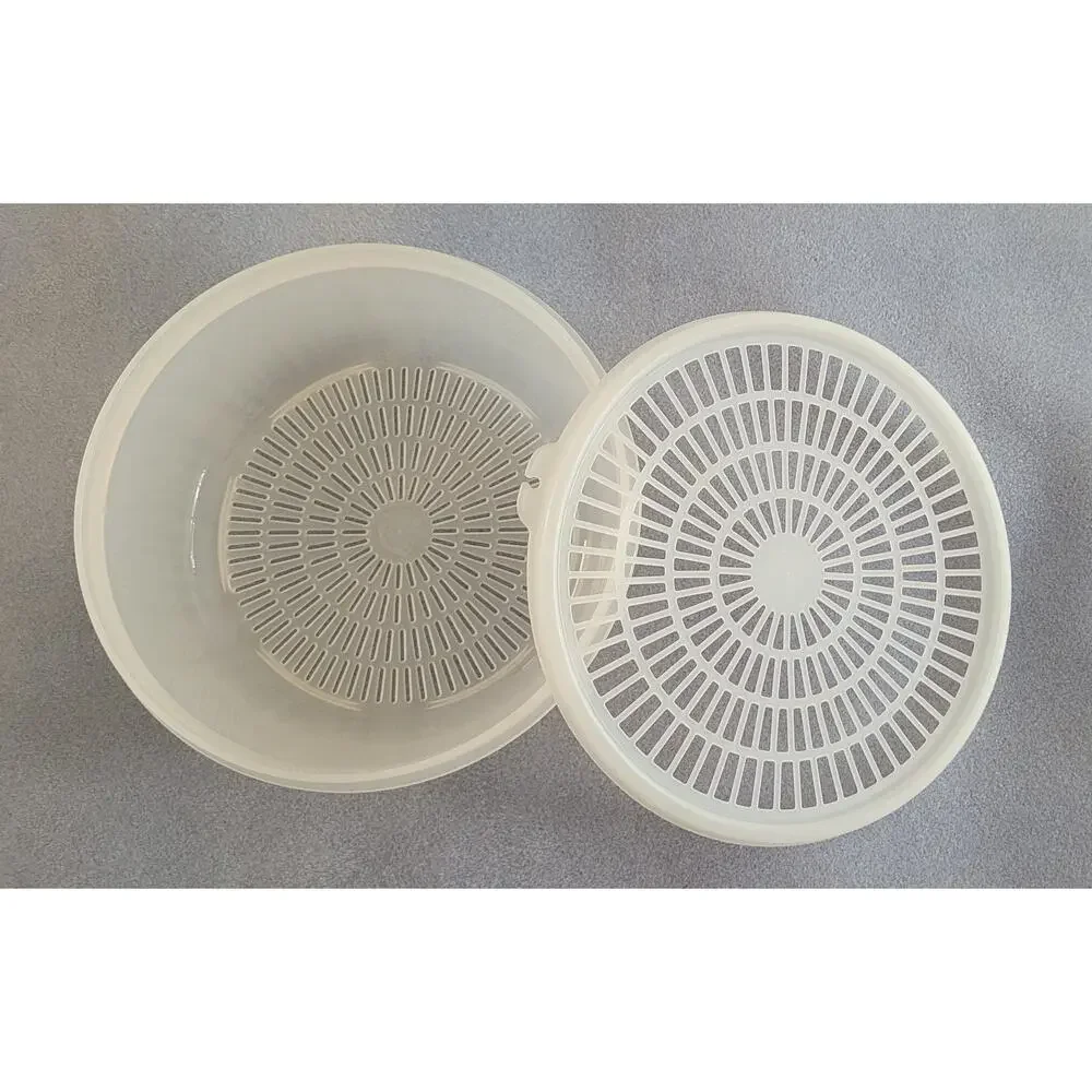 TUPPERWARE Shear Vegetable Fruit Colander Strainer/#1830 with Lid/#1871-Vintage!